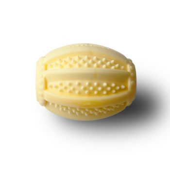 Rugby-shaped TPR Foam Light Weight Food Dispenser Dog Chew Toy