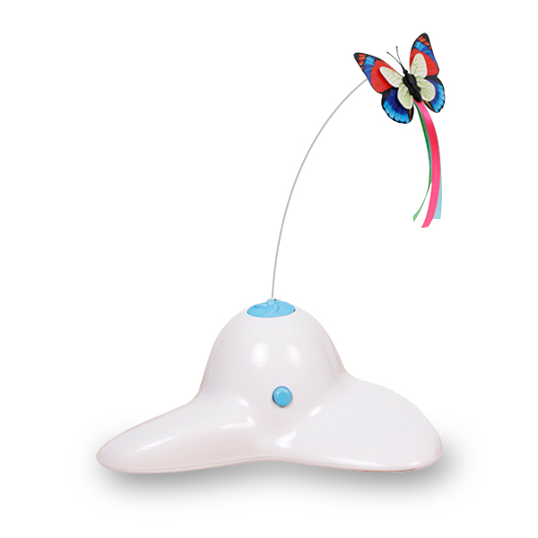 flying butterfly cat toy