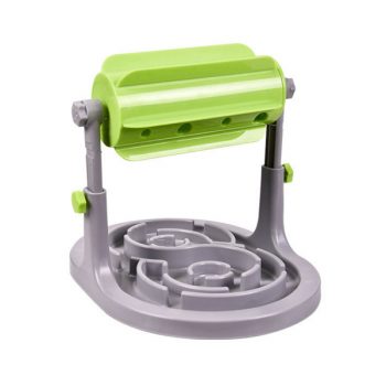 Roller Type Adjustable Food Dispenser for Cats and Dogs