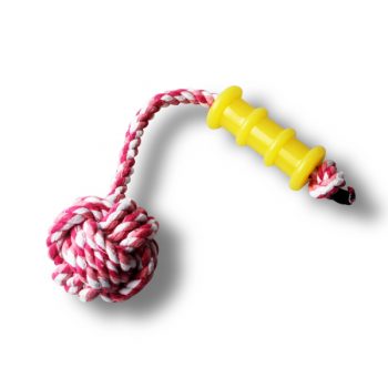 S Size TPR with Knot Rope Interactive Tugging for Small Dogs