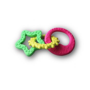 Sun-moon-star Triple Ring Dog Chew Toy