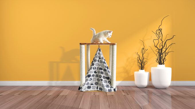 Cat Tree Scratching Post Tower With Tent