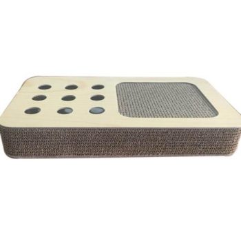 Cat Scratcher With Holes and Ball Toys