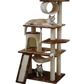cat tower with hammock