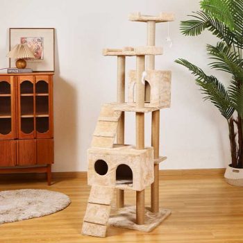 Cat Tree For Large Active Cats With Scratching Post