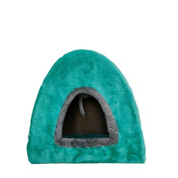 Enclosed Cat Hole Bed With Sisal Scratch Board