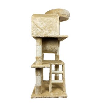 Cat Climbing Tower With Scratching Posts, Top Perch And Tunnel