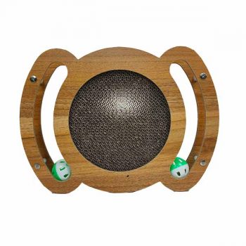 Cat Scratching Board Corrugated Cardboard With Bell Balls