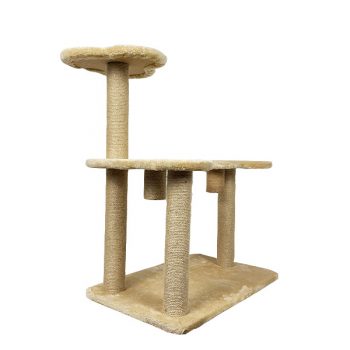 Cat Scratching Post Tower With Platforms