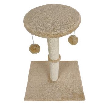 Cat Scratching Post With Hanging Balls For Indoor Cats