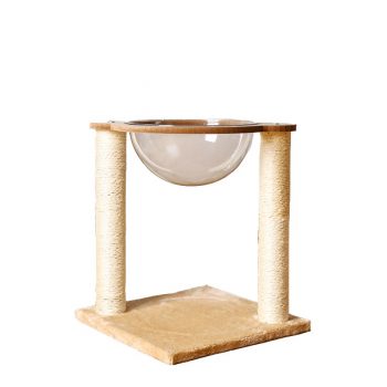 Cat Tree Condo With Acrylic Space Capsule Bed