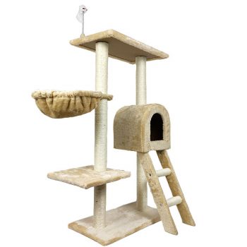 Cat Tree Condo With Hammock And Scratching Posts