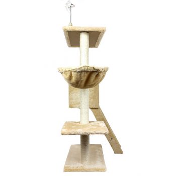 Cat Tree Condo With Hammock And Scratching Posts