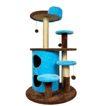 Multi-Level Cat Tree House Activity Center With Scratching Posts